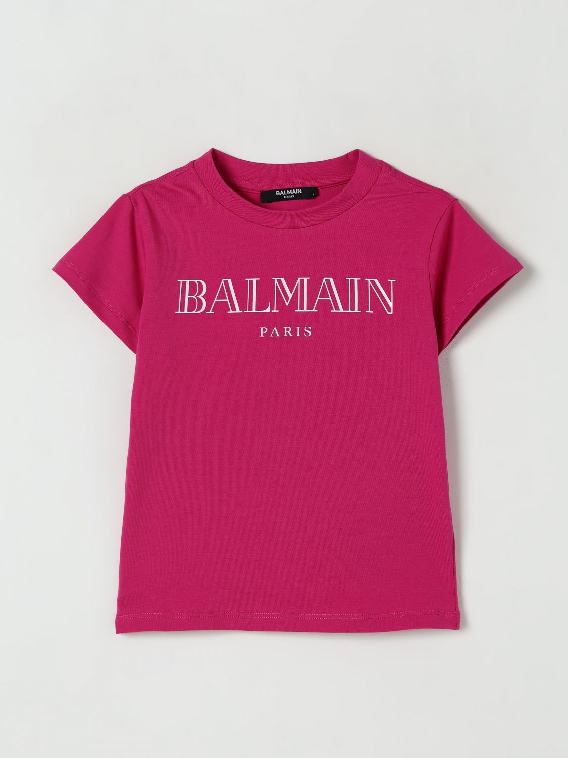 Balmain T Shirt Kids Fuchsia