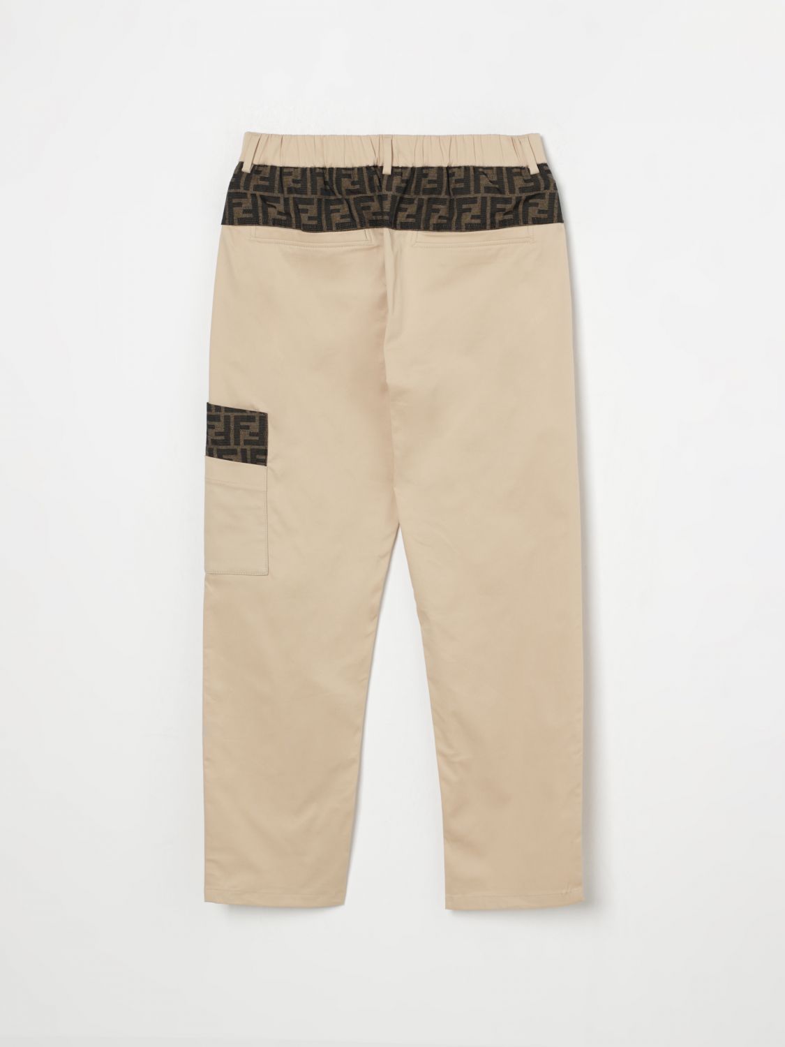 Fendi Pants Kids Beige