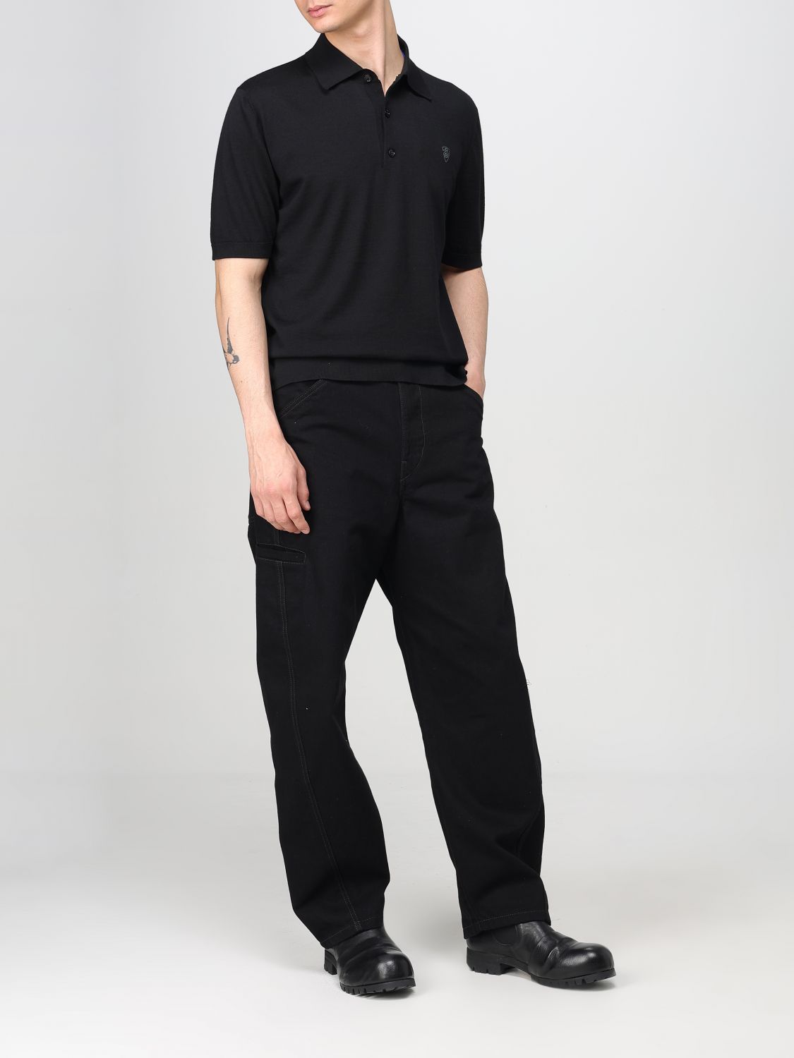 Burberry Polo Shirt Men Black