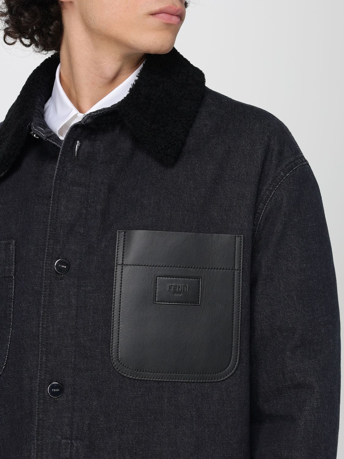 Fendi Jacket Men Black
