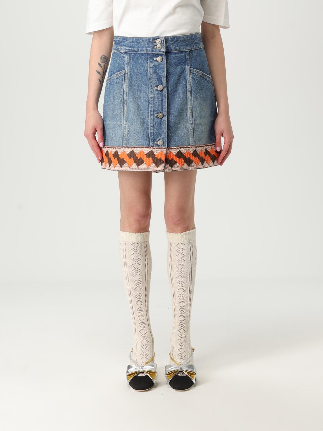 Valentino Skirt Woman Blue