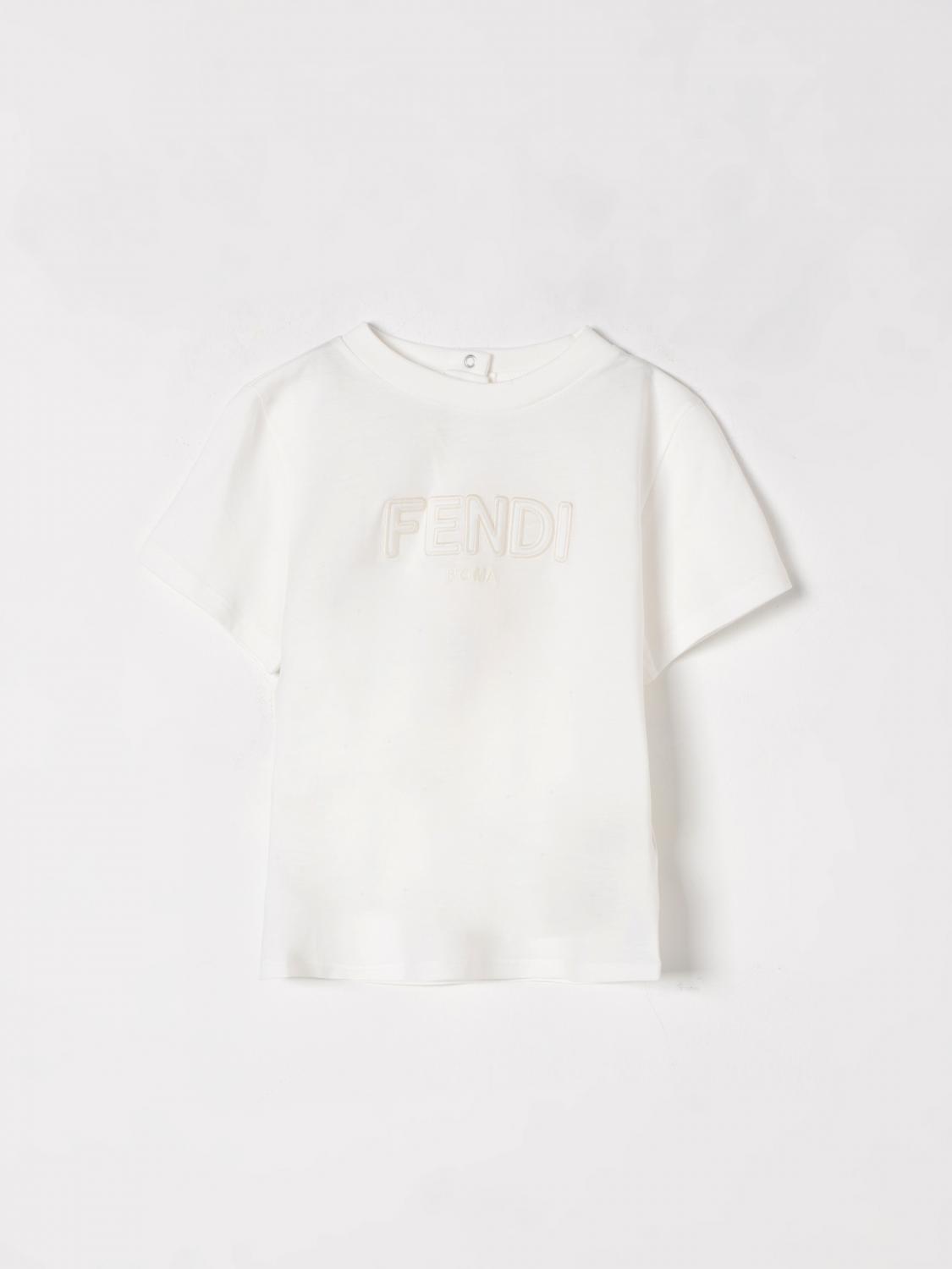Fendi T Shirt Kids White