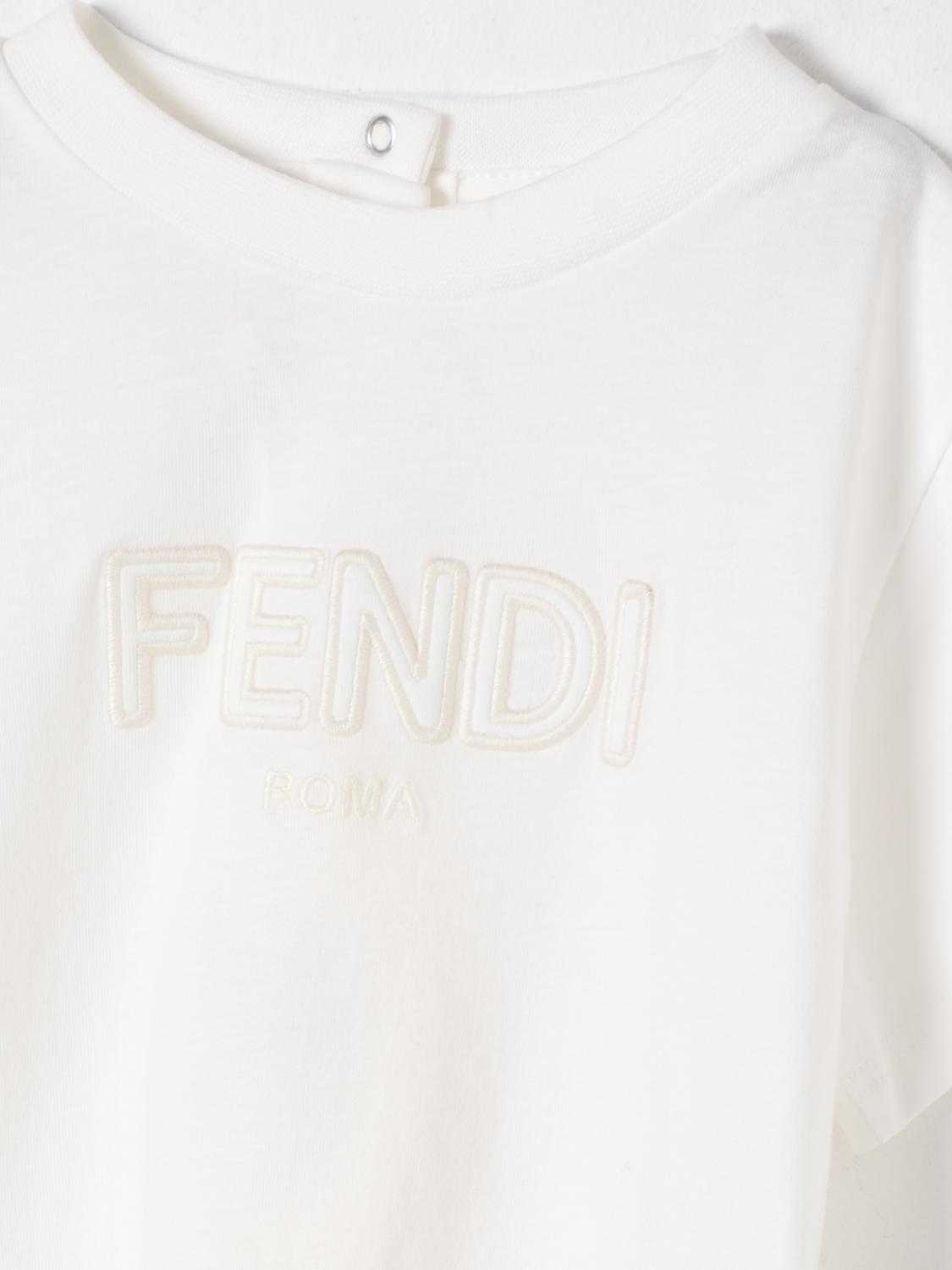Fendi T Shirt Kids White
