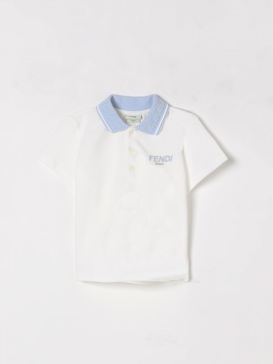 Fendi T Shirt Kids White