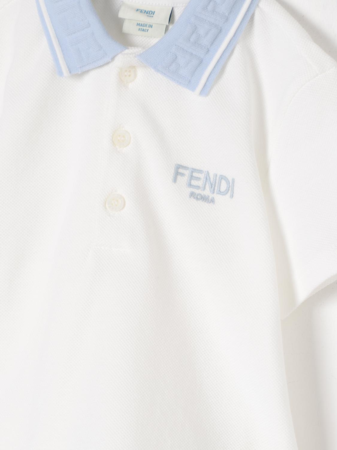 Fendi T Shirt Kids White