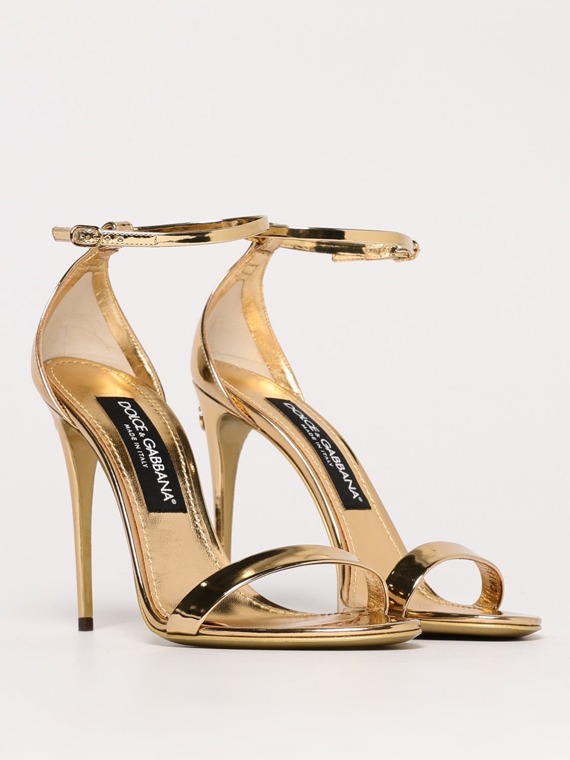 Dolce & Gabbana Heeled Sandals Woman Gold