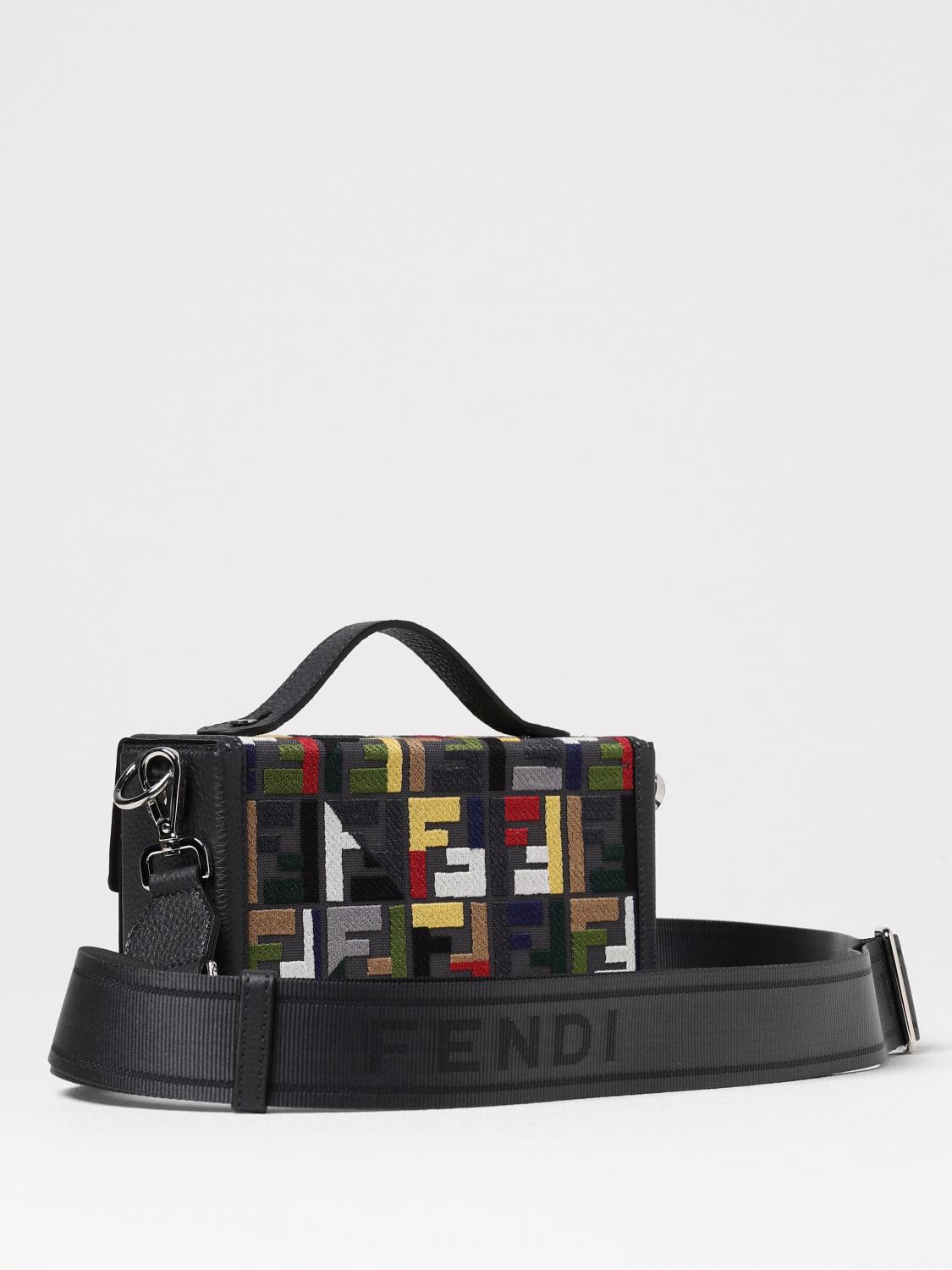 Fendi Shoulder Bag Men Grey