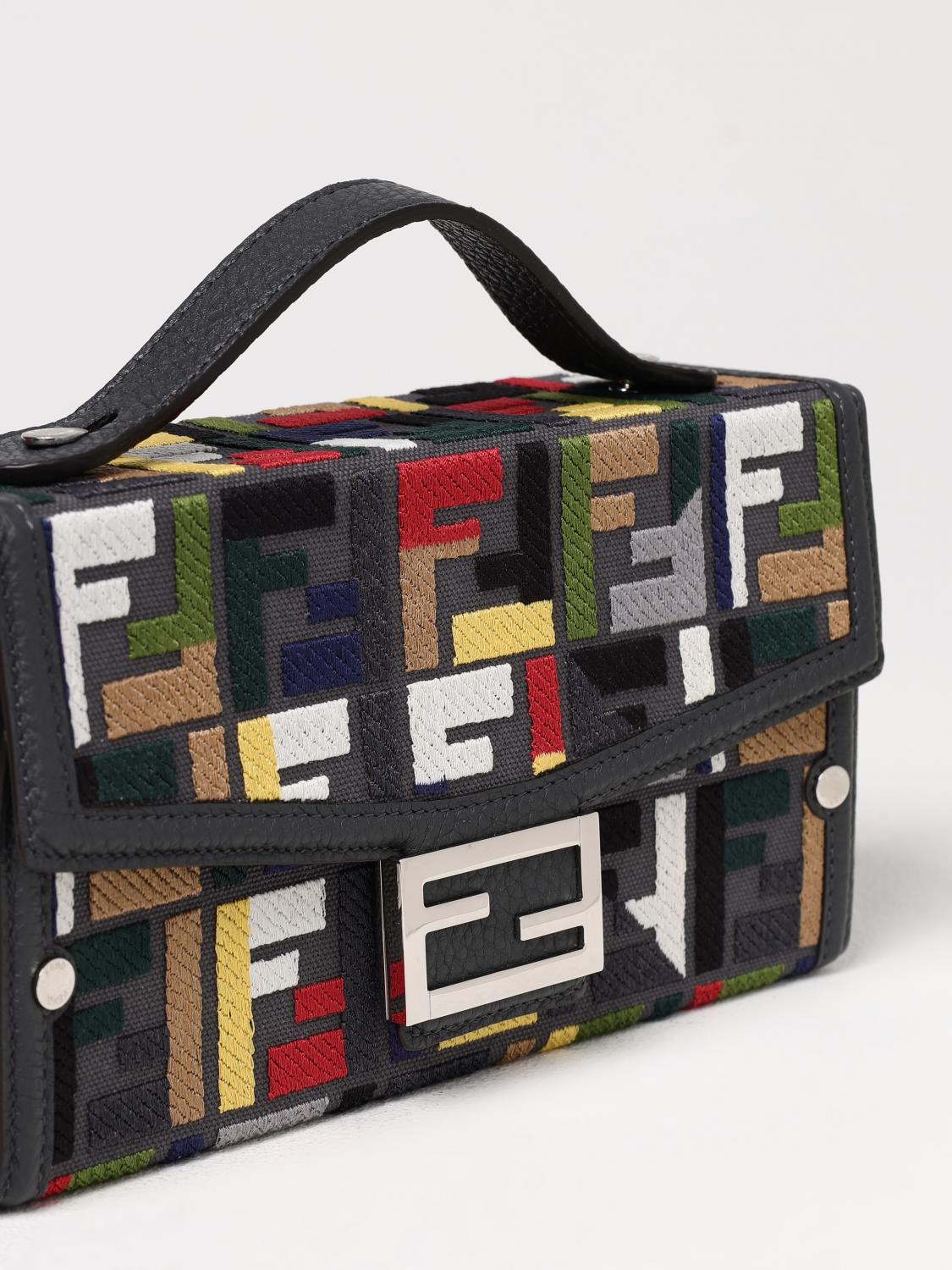 Fendi Shoulder Bag Men Grey