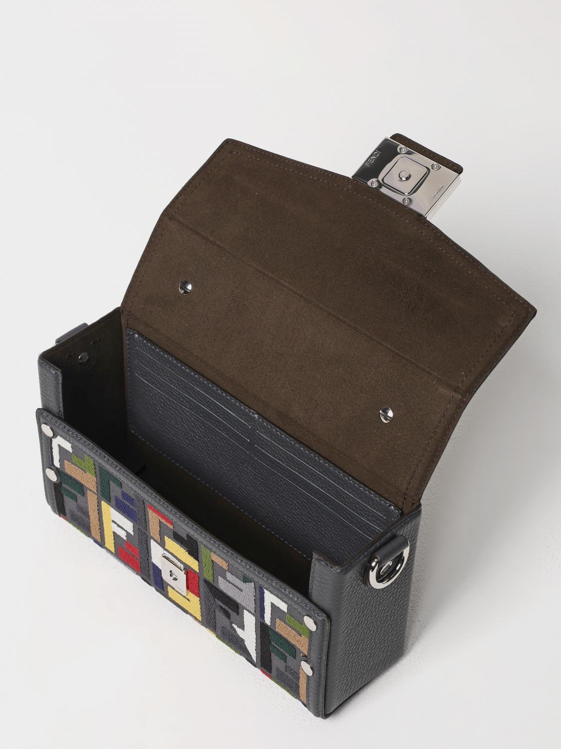 Fendi Shoulder Bag Men Grey