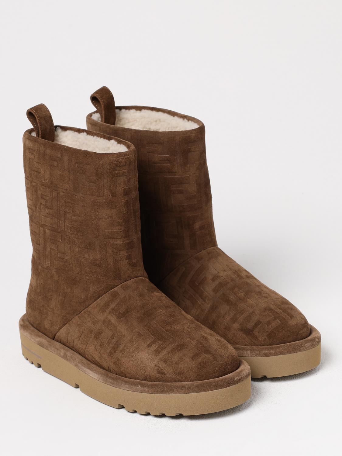Fendi Boots Woman Brown