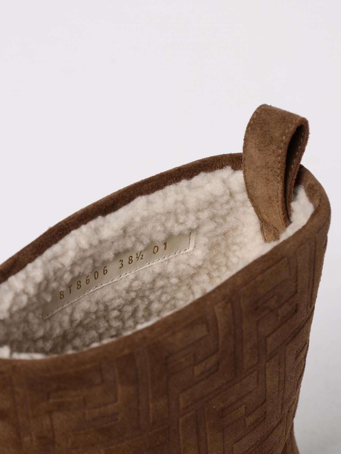 Fendi Boots Woman Brown