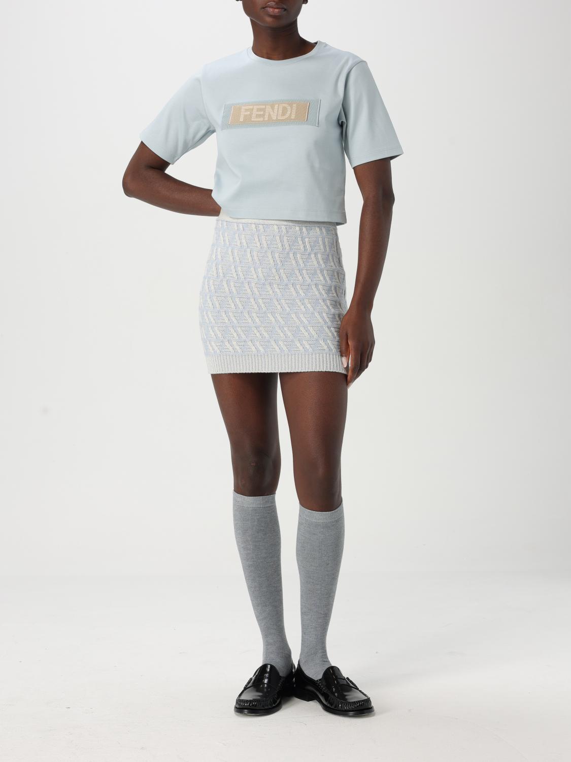 Fendi T Shirt Woman Blue