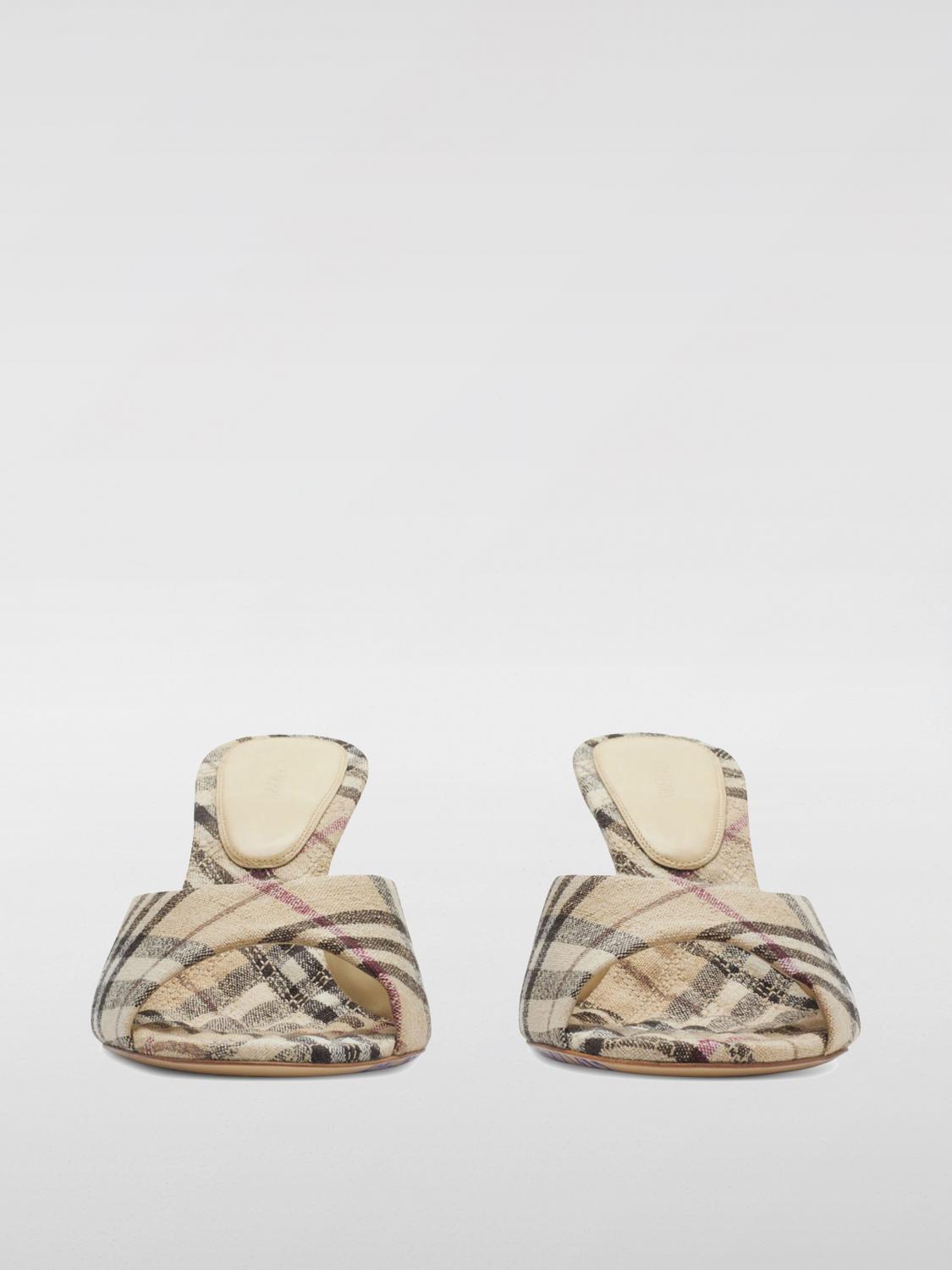 Burberry Heeled Sandals Woman Beige
