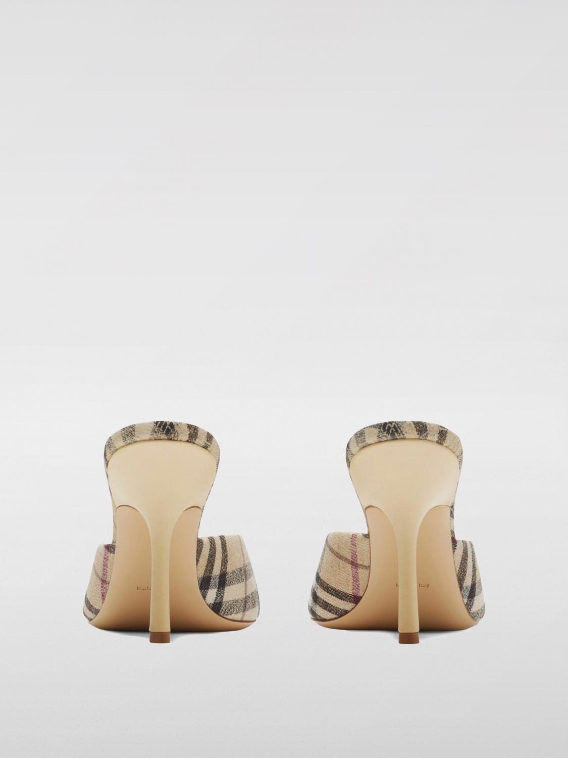 Burberry Heeled Sandals Woman Beige