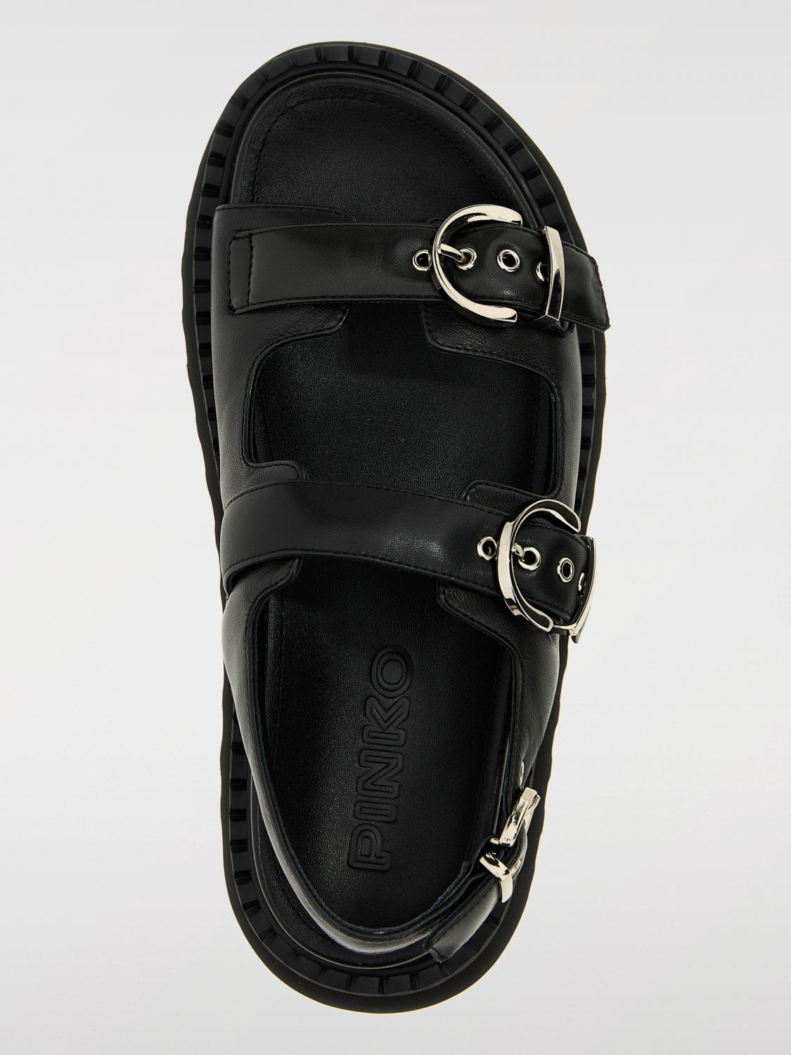Pinko Flat Sandals Woman Black
