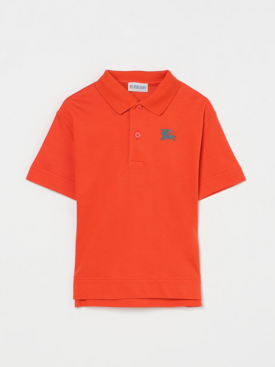 Burberry Polo Shirt Kids Orange