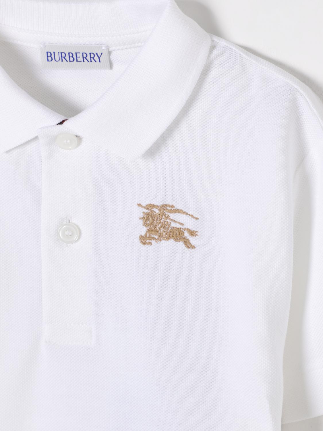 Burberry Polo Shirt Kids White