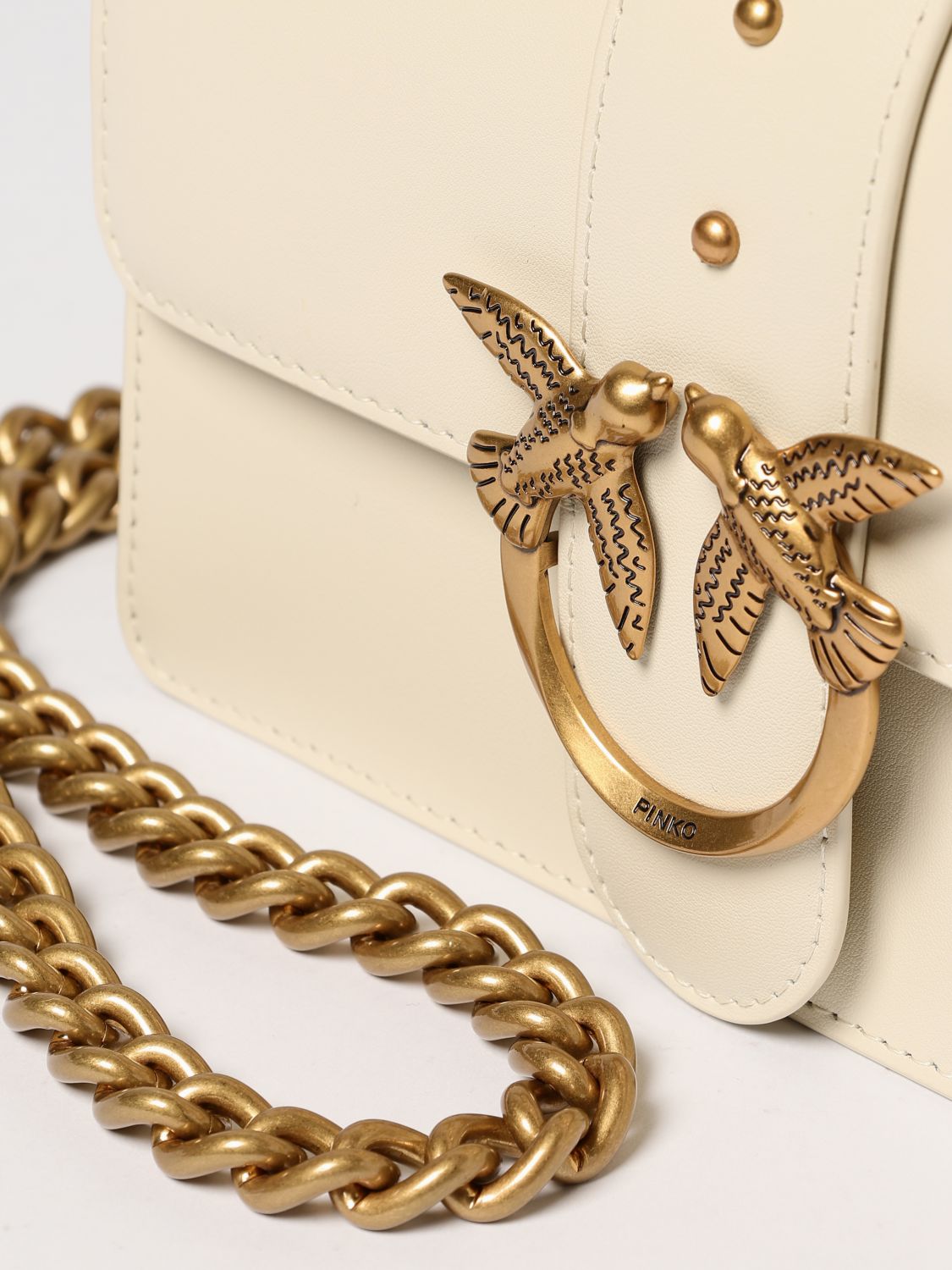 Pinko Crossbody Bags Woman White