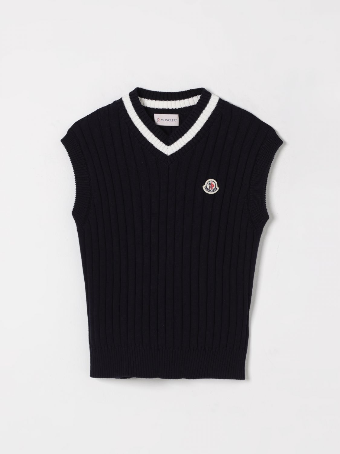 Moncler Waistcoat Kids Blue