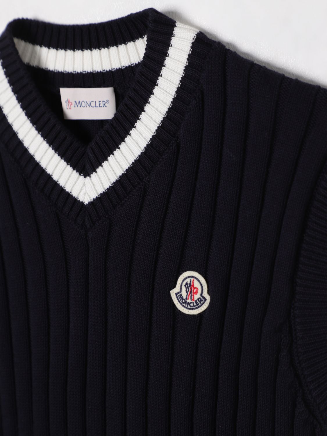 Moncler Waistcoat Kids Blue