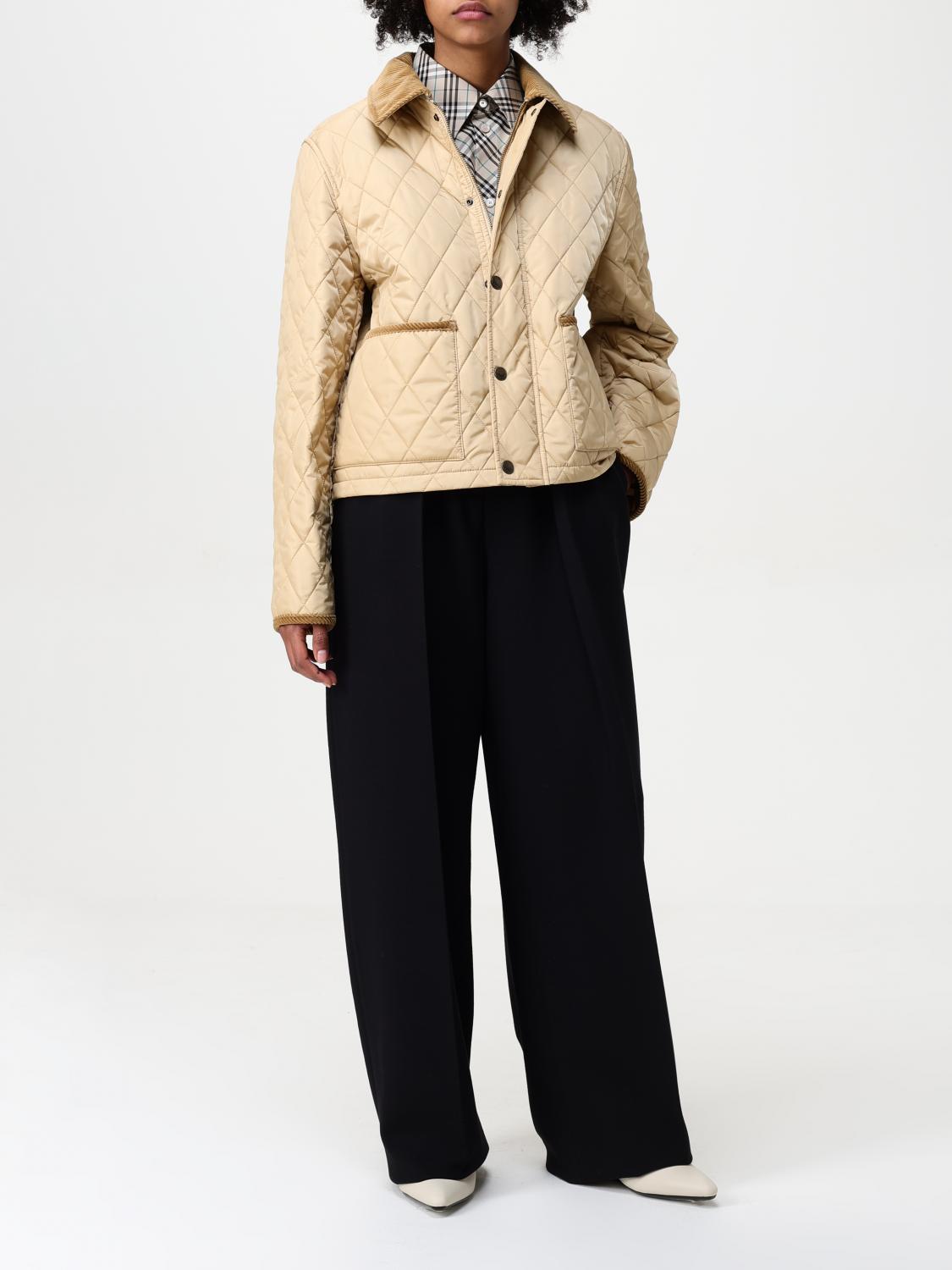 Burberry Jacket Woman Nude