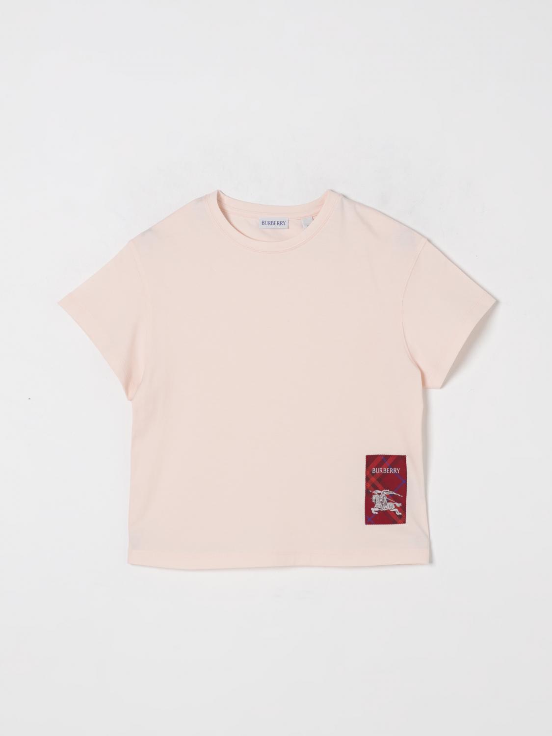 Burberry T Shirt Kids Pink