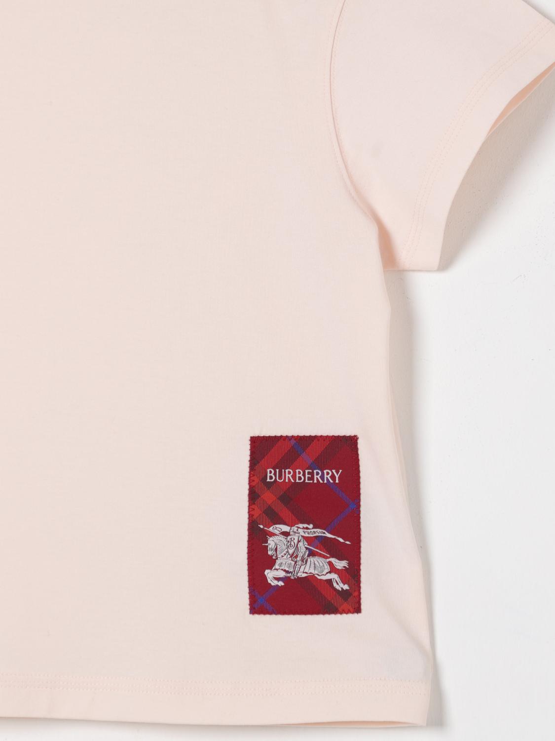 Burberry T Shirt Kids Pink