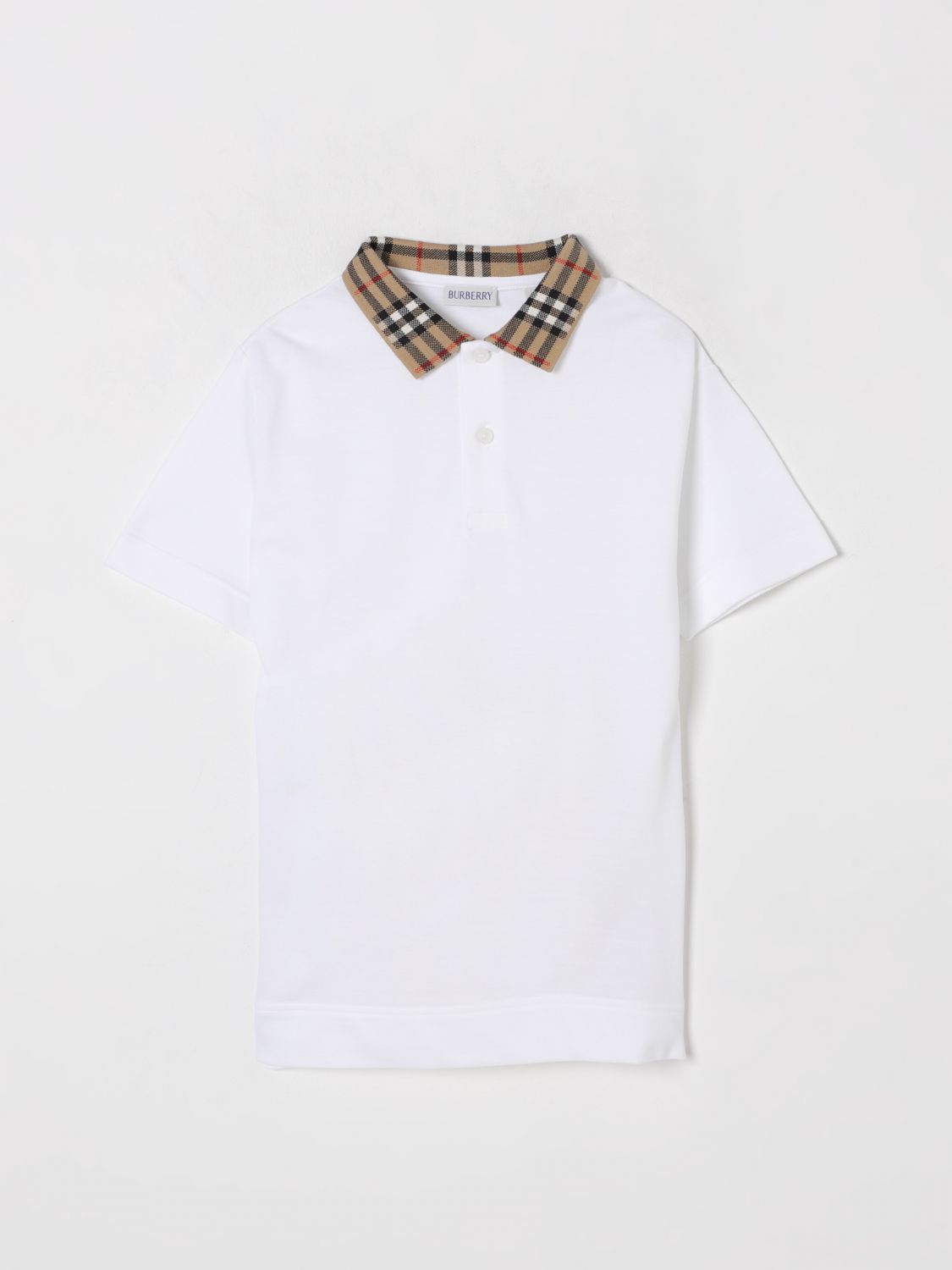 Burberry Polo Shirt Kids White
