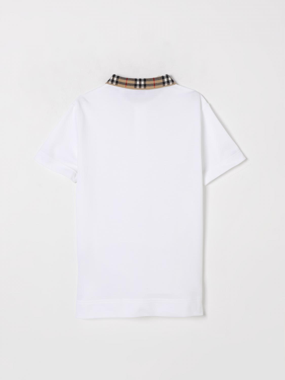Burberry Polo Shirt Kids White