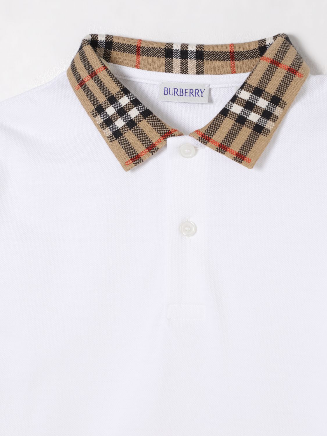 Burberry Polo Shirt Kids White