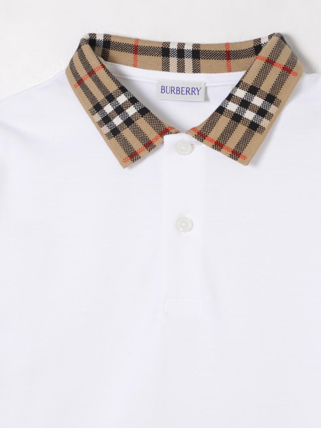 Burberry Polo Shirt Kids White