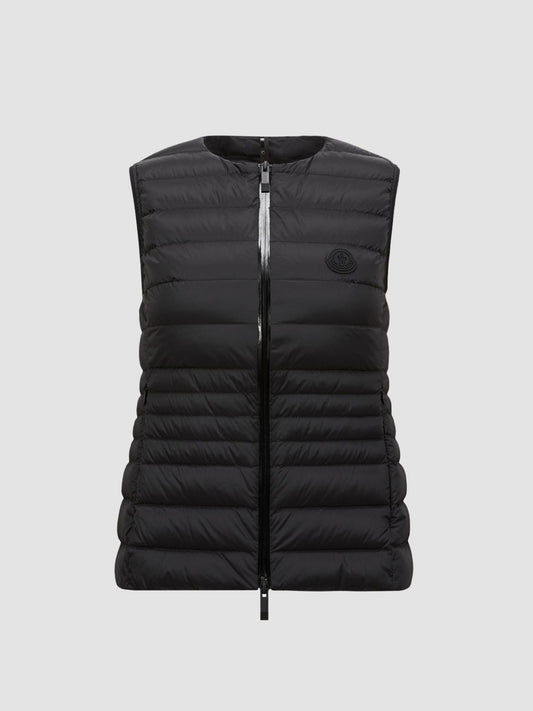 Moncler Waistcoat Woman Black