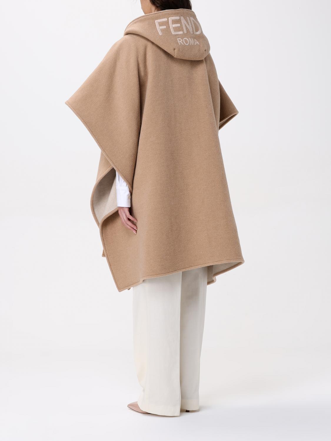 Fendi Coat Woman Beige