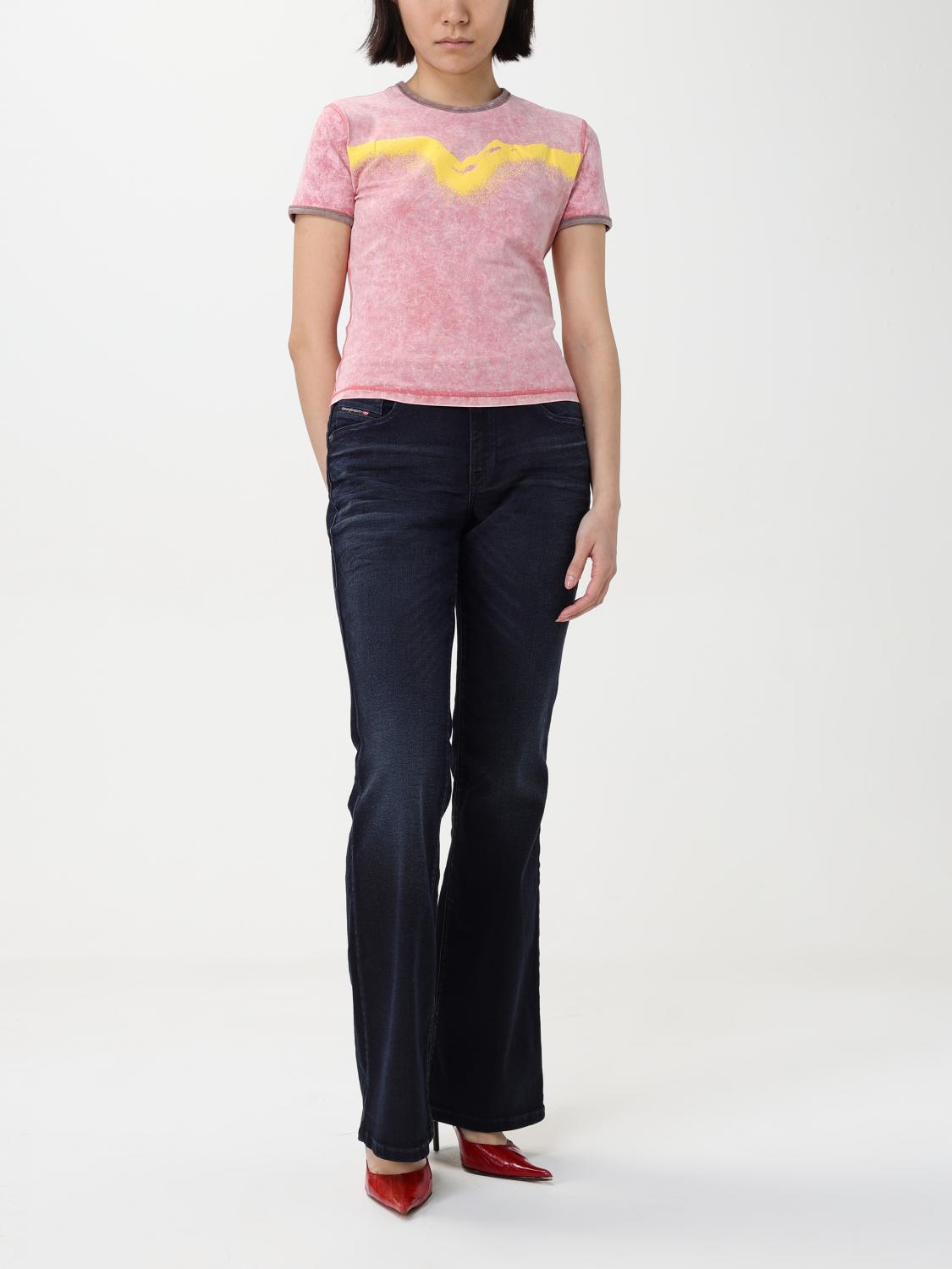 Diesel T Shirt Woman Pink