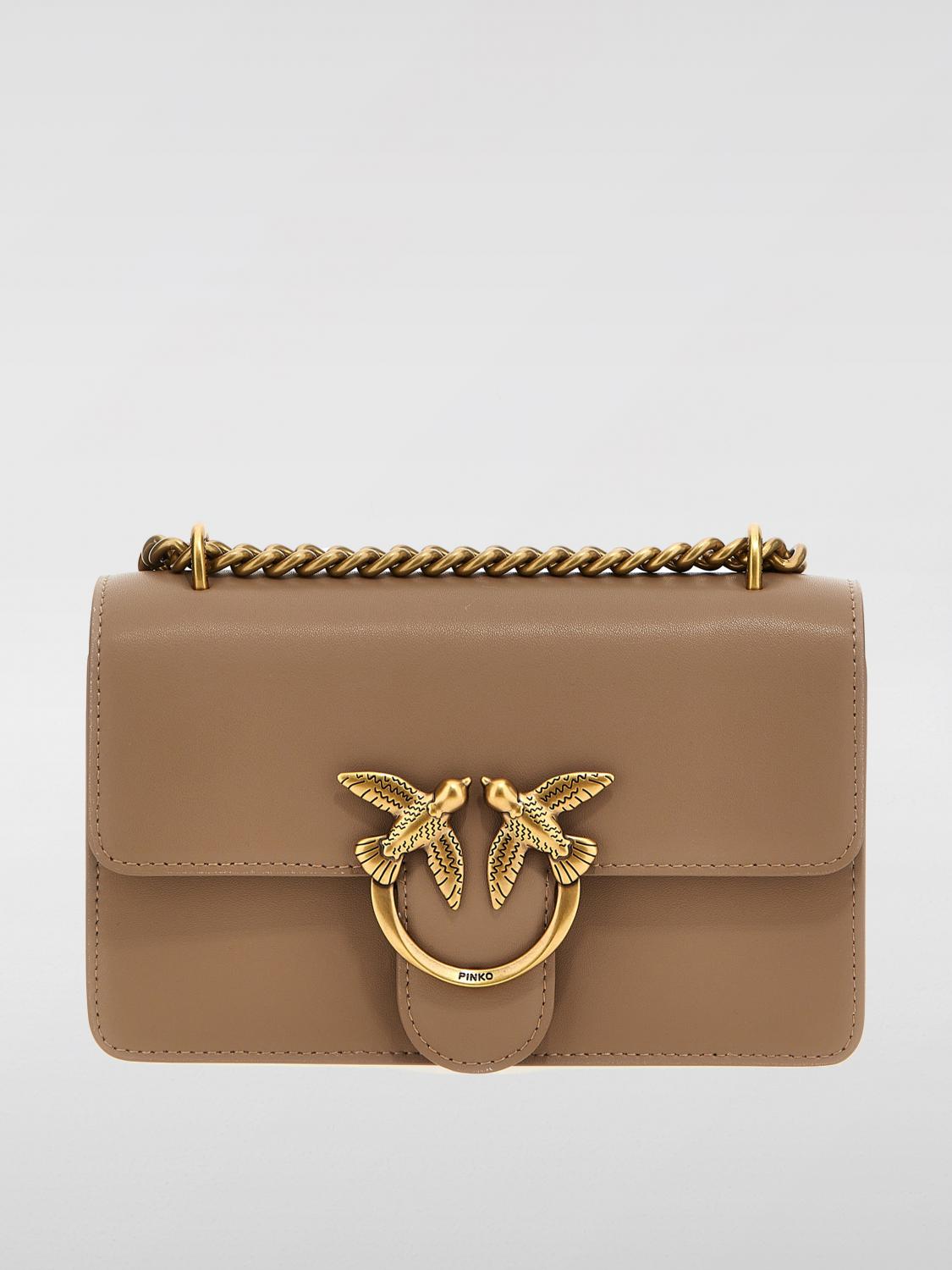 Pinko Mini Bag Woman Beige