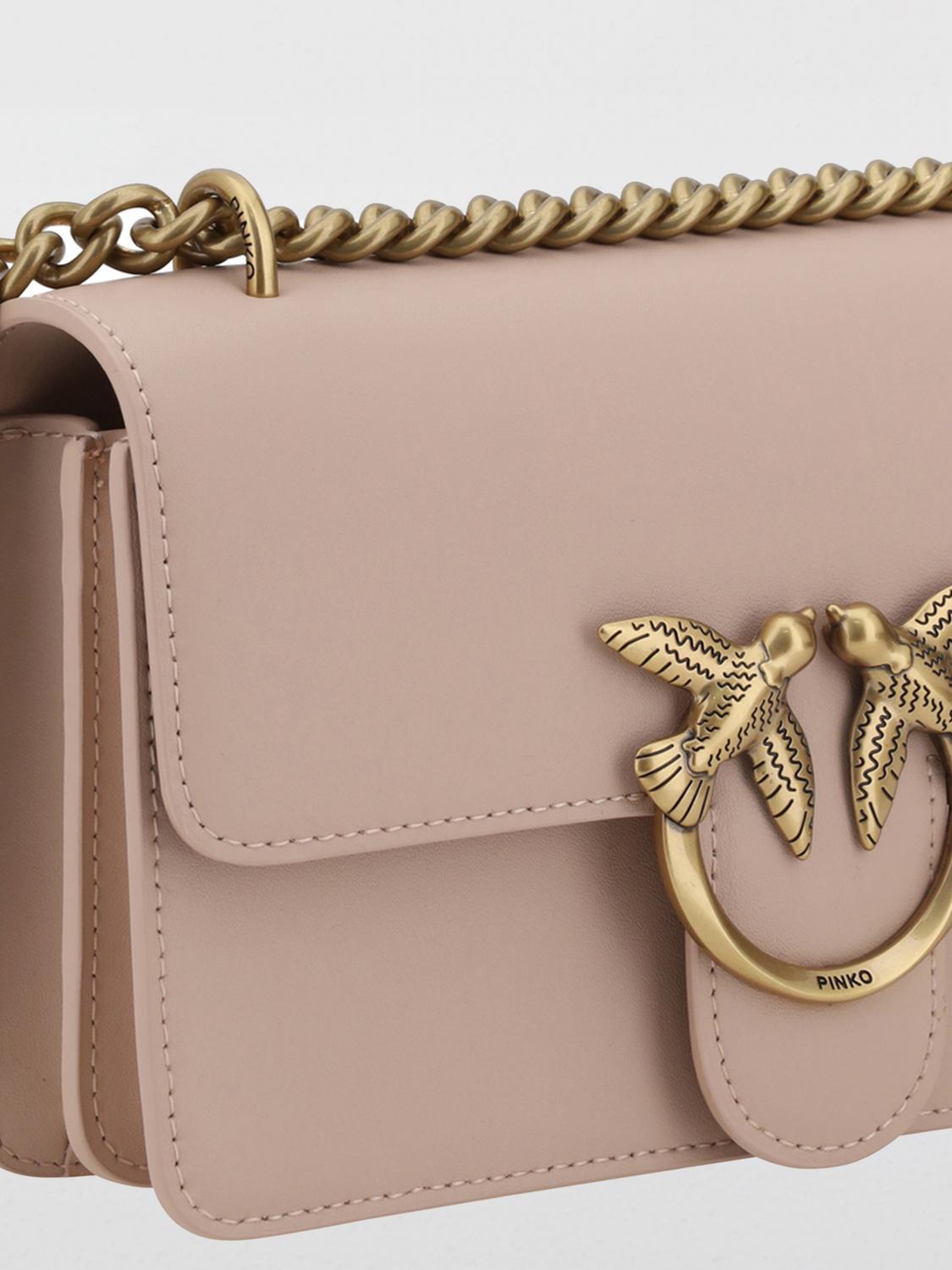 Pinko Mini Bag Woman Beige