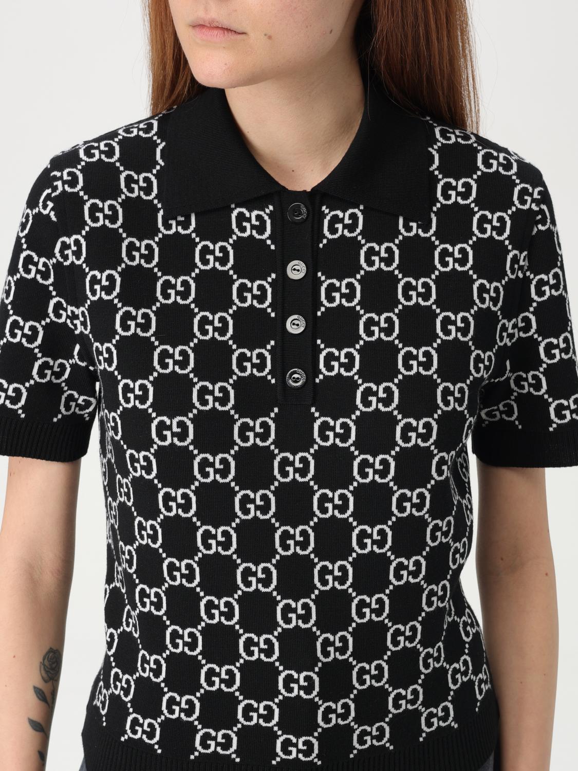Gucci Polo Shirt Woman Black