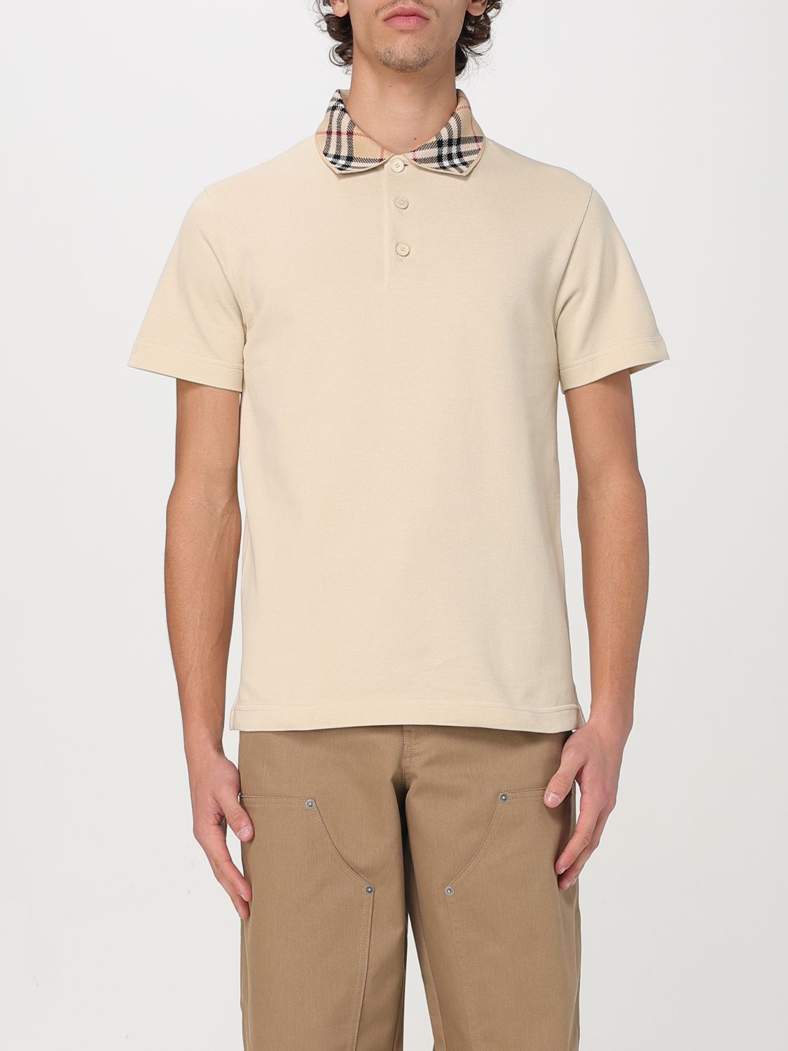 Burberry Polo Shirt Men Brown