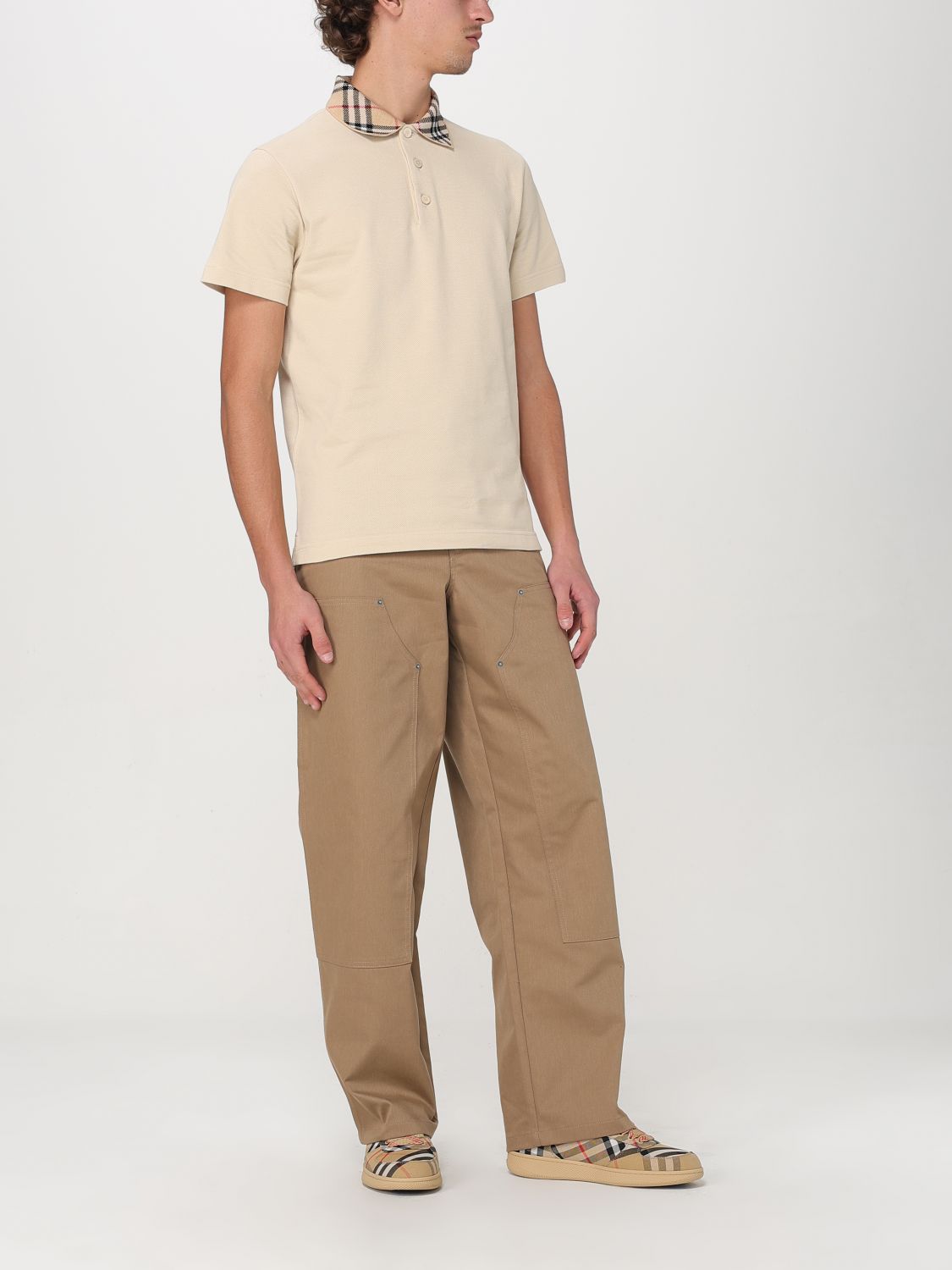 Burberry Polo Shirt Men Brown