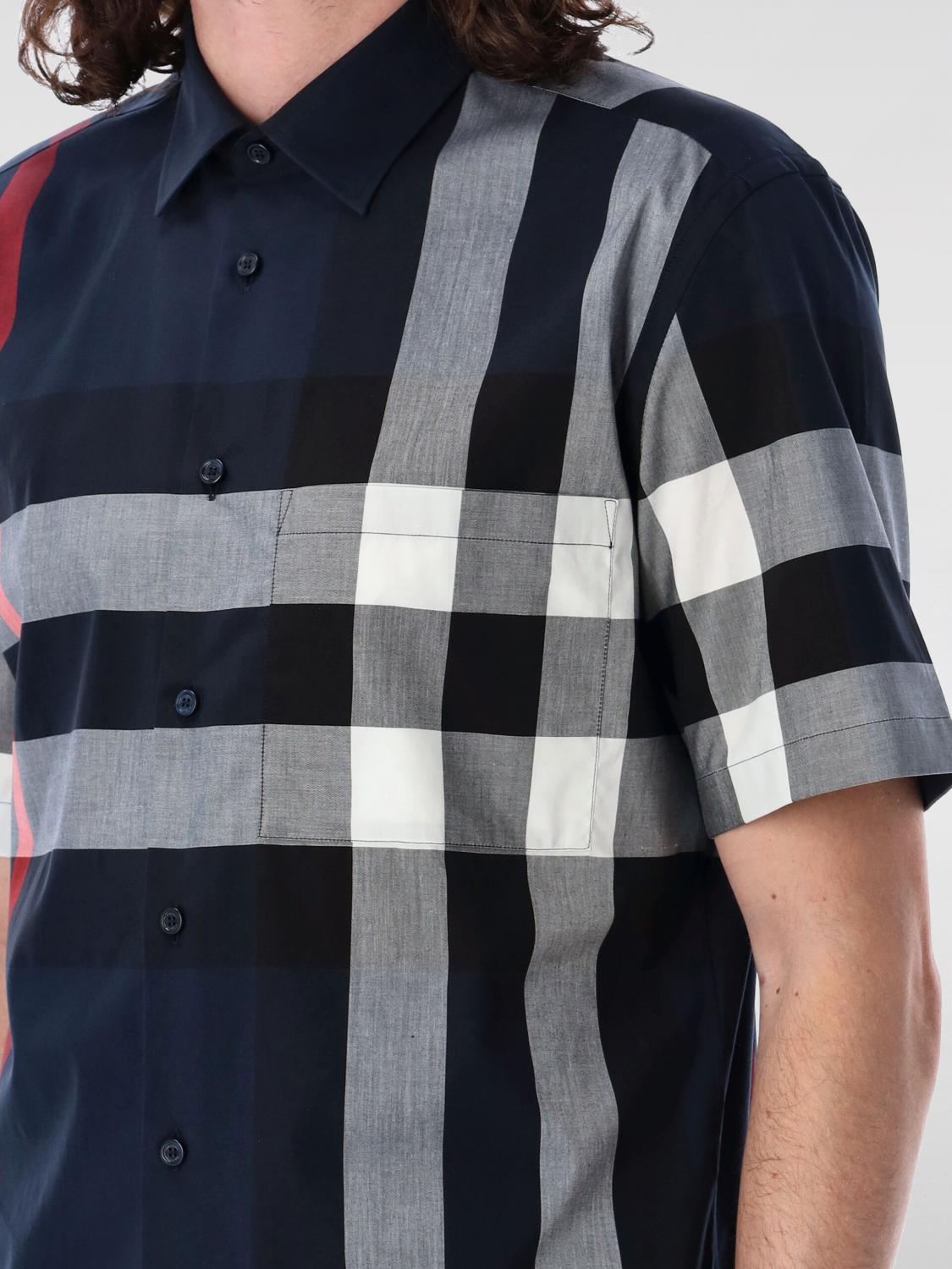 Burberry Shirt Men Blue