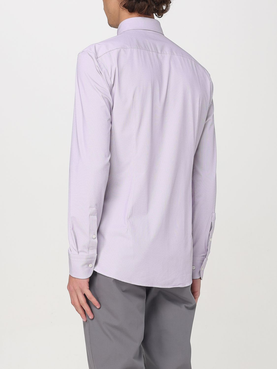 Boss Shirt Men Violet