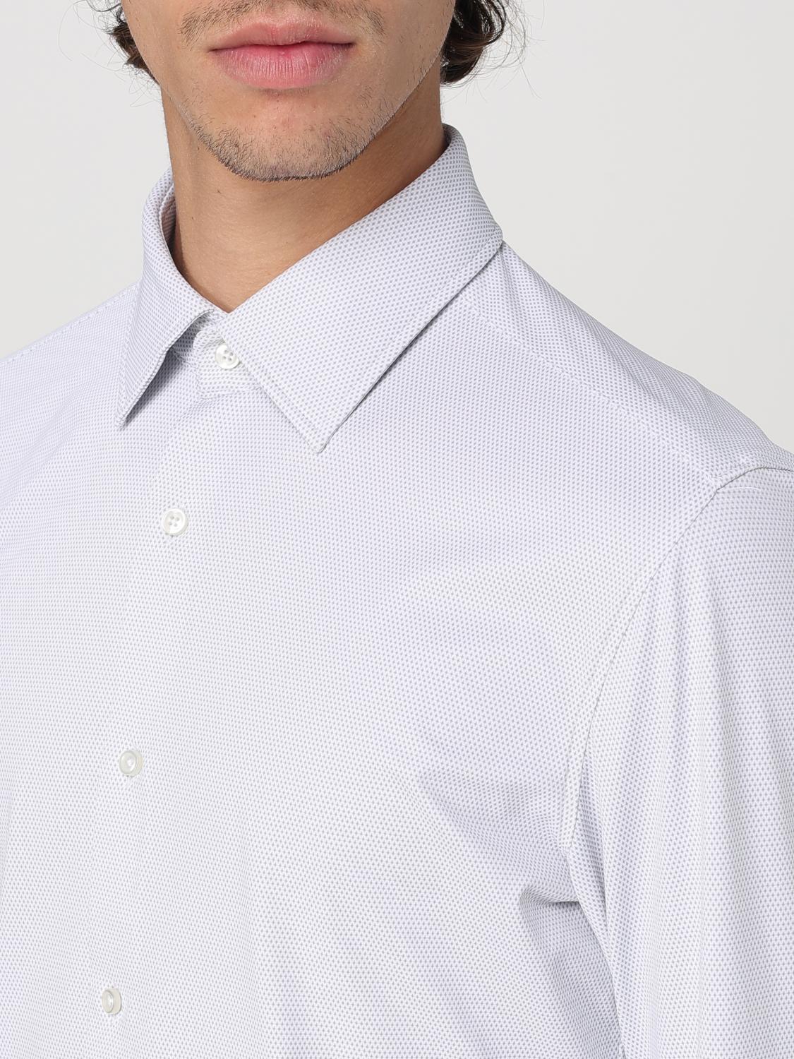 Boss Shirt Men Grey