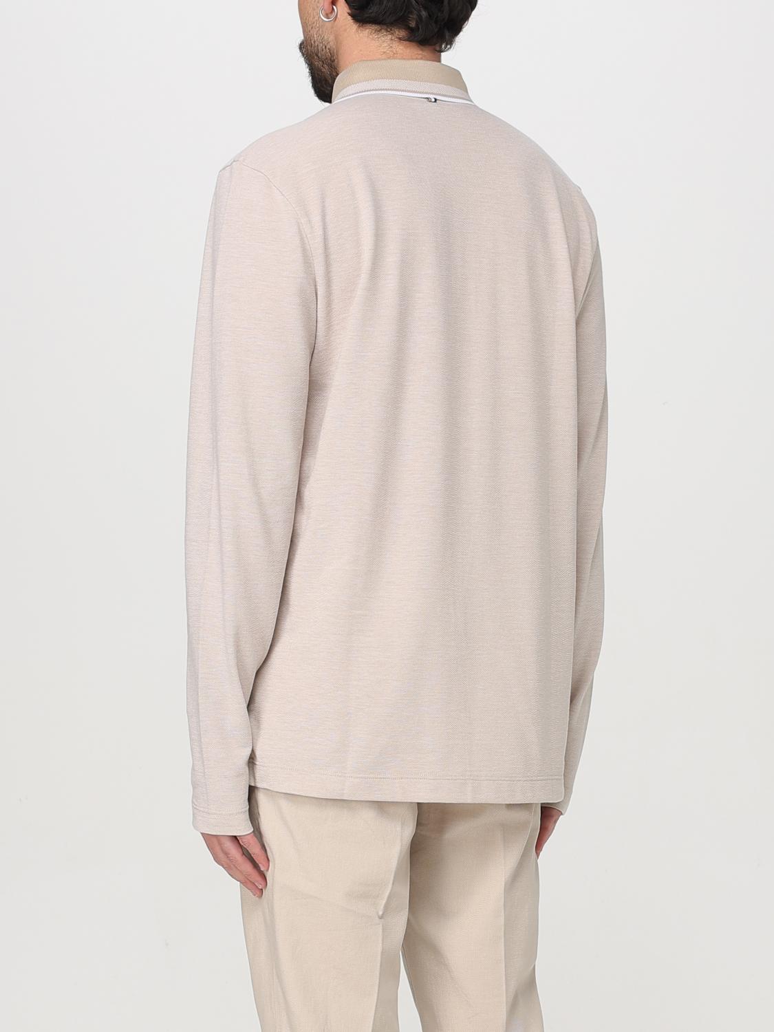 Boss Polo Shirt Men Beige