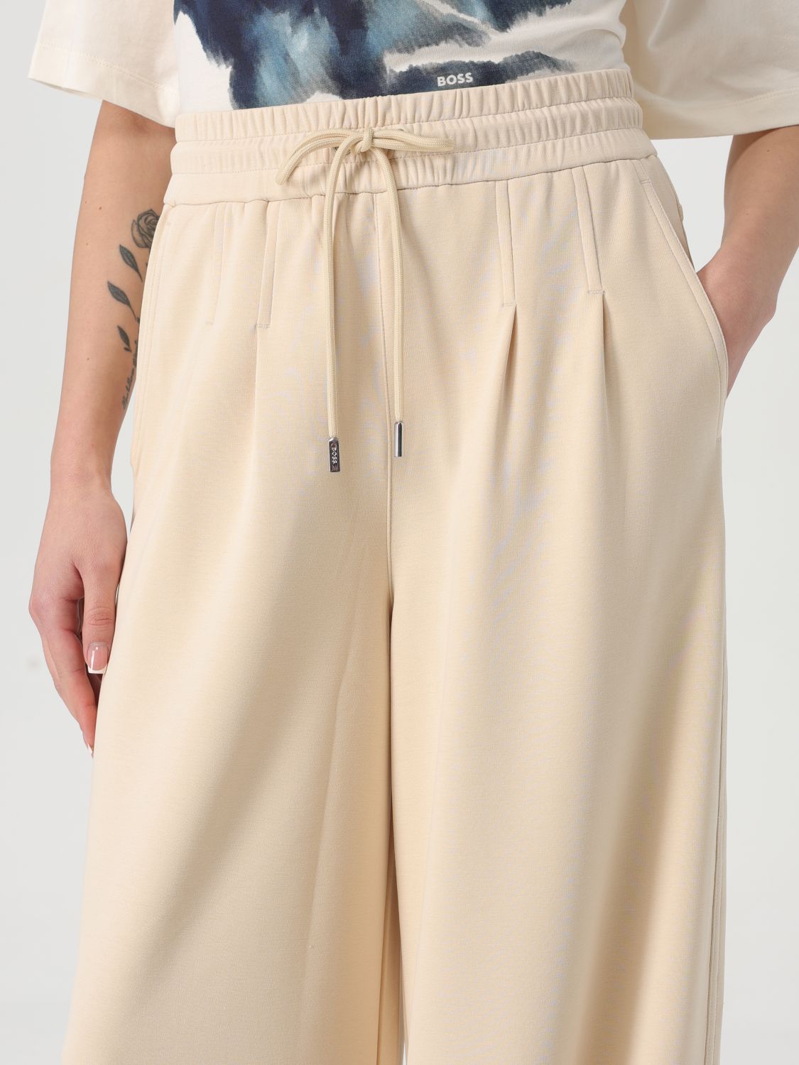 Boss Pants Woman Beige