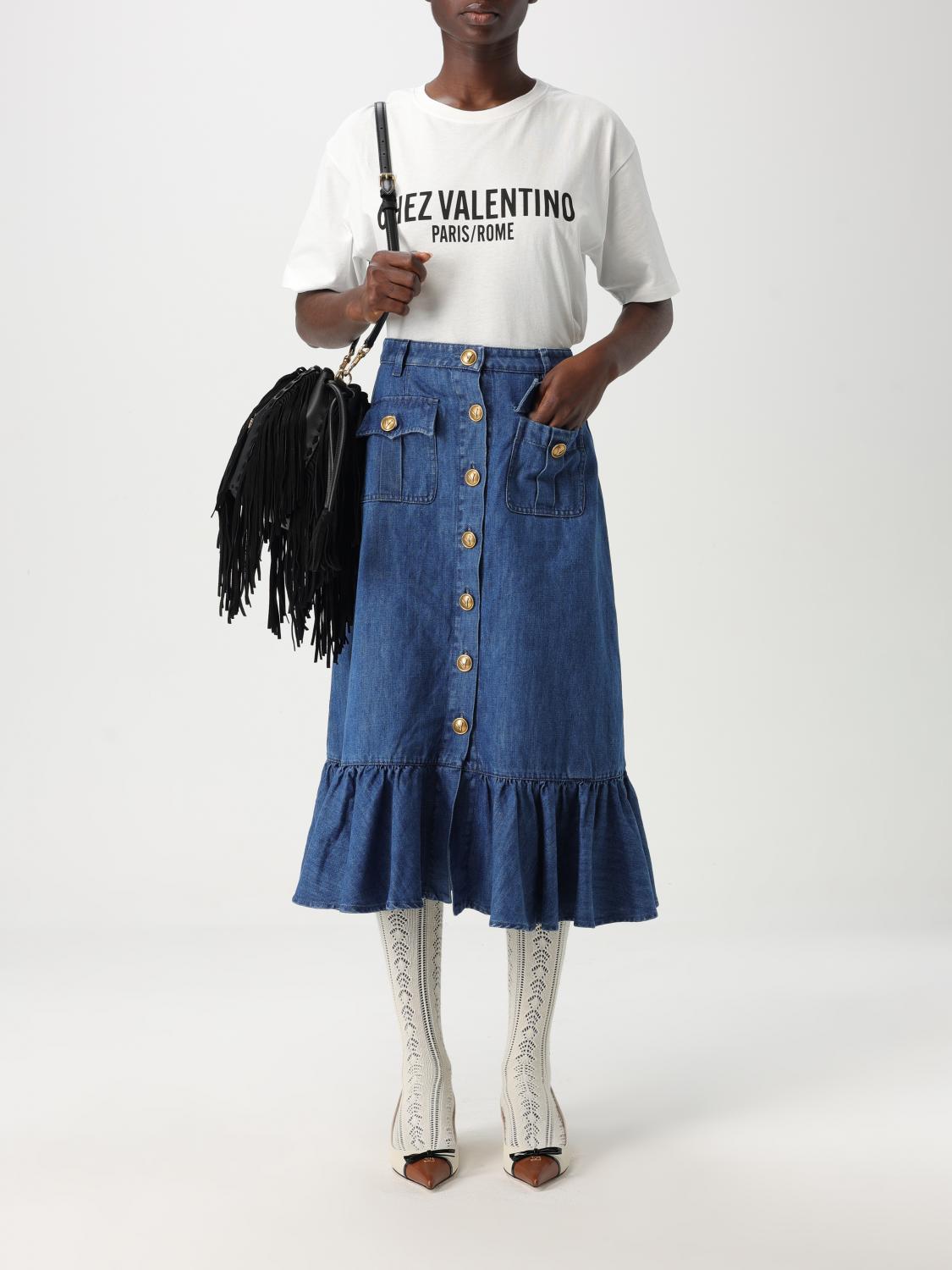 Valentino Skirt Woman Blue