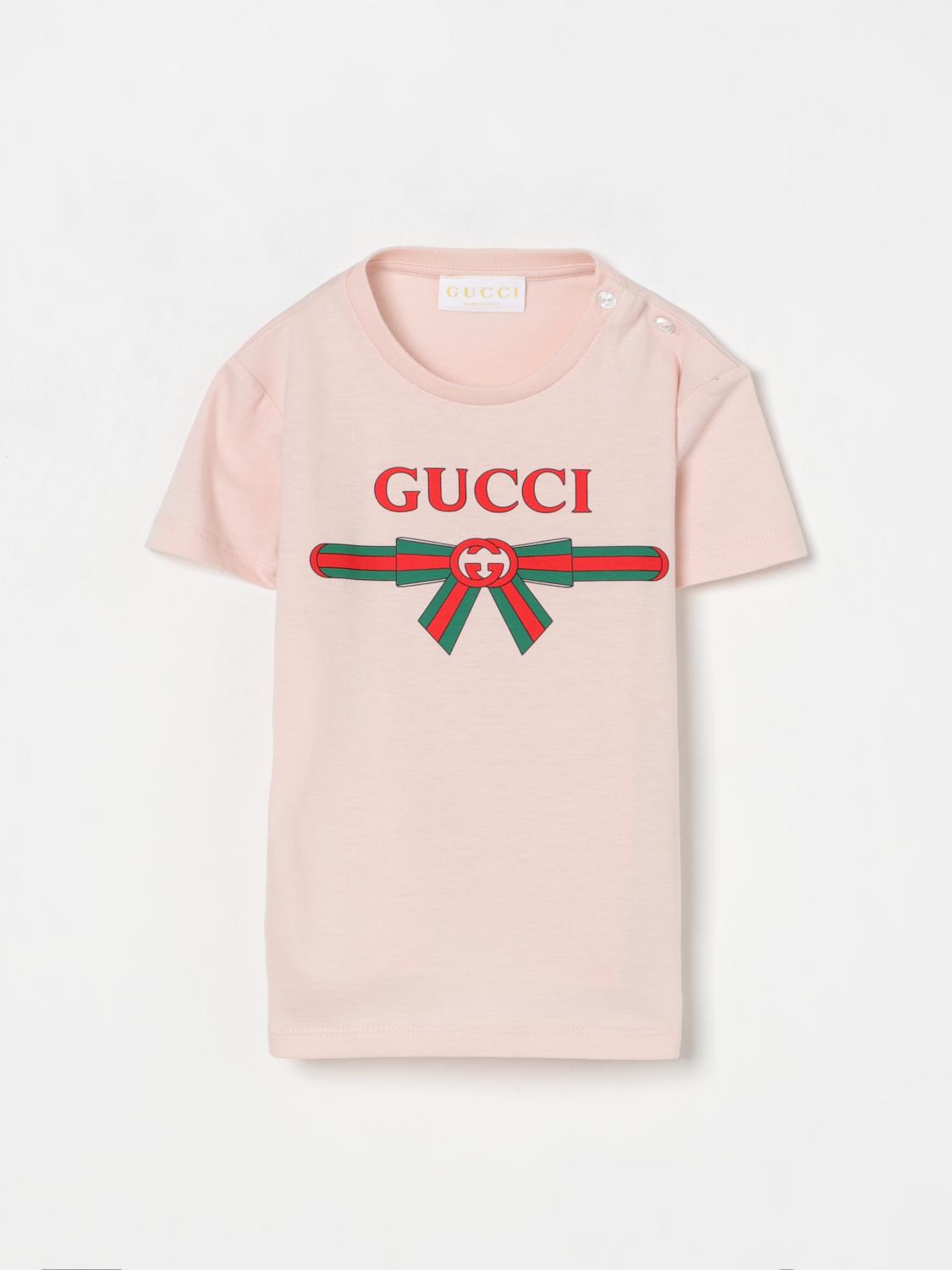 Gucci T Shirt Kids Pink