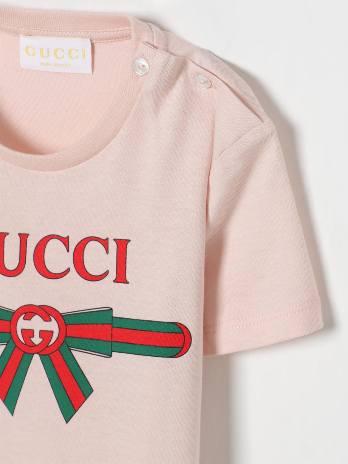 Gucci T Shirt Kids Pink