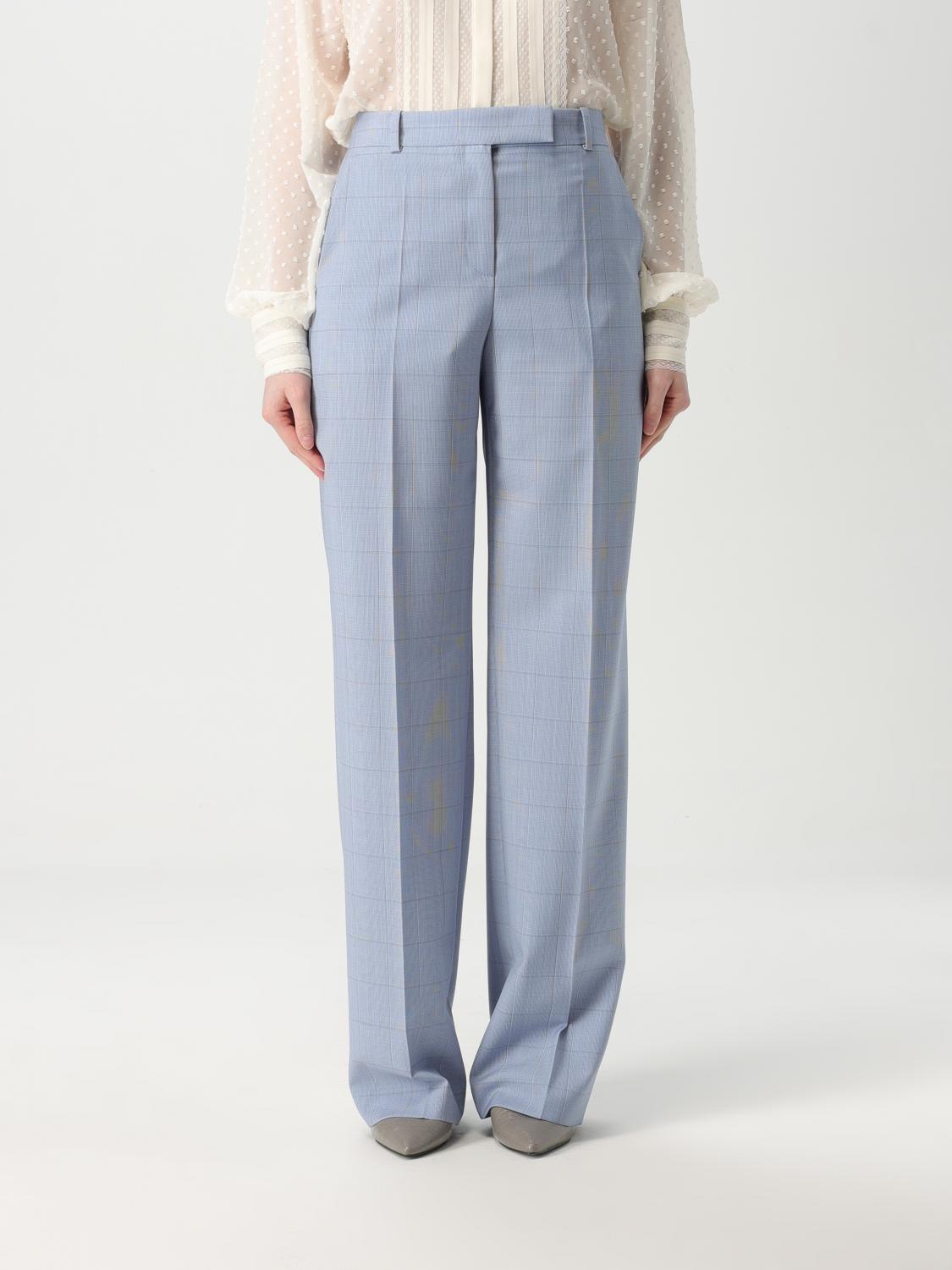 Boss Pants Woman Gnawed Blue