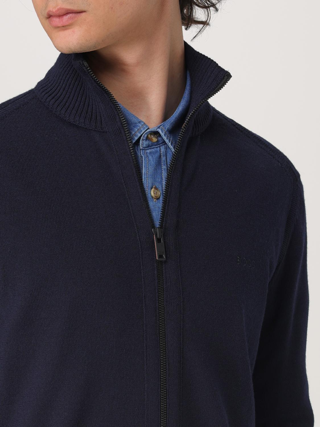 Boss Cardigan Men Blue