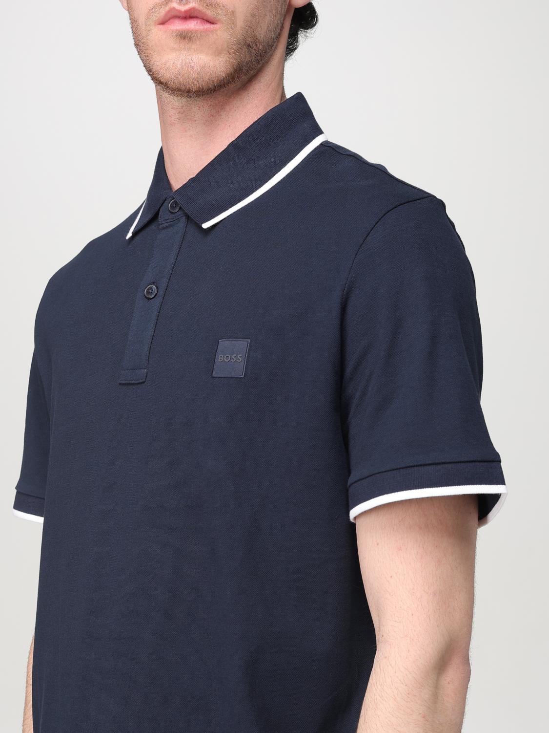Boss Polo Shirt Men Blue